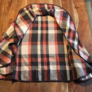 women’s checkered print cardigan